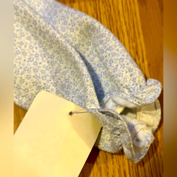 Sophie Dess Long Sleeve Light Blue Floral Print Shirt - Size 1mo - 58 cm - NWT - Picture 3 of 7